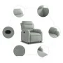 Sillón reclinable de terciopelo gris claro de , Sillones - Ref: Foro24-373500, Precio: 195,32 €, Descuento: %