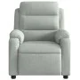 Sillón reclinable de terciopelo gris claro de , Sillones - Ref: Foro24-373500, Precio: 195,32 €, Descuento: %