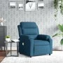 Sillón de masaje reclinable de terciopelo azul de , Sillones - Ref: Foro24-373521, Precio: 253,18 €, Descuento: %