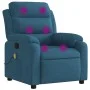 Sillón de masaje reclinable de terciopelo azul de , Sillones - Ref: Foro24-373521, Precio: 253,18 €, Descuento: %