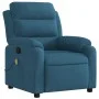 Sillón de masaje reclinable de terciopelo azul de , Sillones - Ref: Foro24-373521, Precio: 253,18 €, Descuento: %
