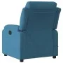 Sillón de masaje reclinable de terciopelo azul de , Sillones - Ref: Foro24-373521, Precio: 253,18 €, Descuento: %