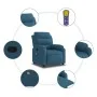 Sillón de masaje reclinable de terciopelo azul de , Sillones - Ref: Foro24-373521, Precio: 253,18 €, Descuento: %