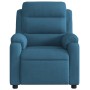 Blue Velvet Reclining Massage Chair by , Armchairs - Ref: Foro24-373521, Price: 267,58 €, Discount: %
