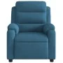 Sillón de masaje reclinable de terciopelo azul de , Sillones - Ref: Foro24-373521, Precio: 253,18 €, Descuento: %
