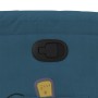 Sillón de masaje reclinable de terciopelo azul
