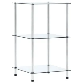3-level shelf made of transparent tempered glass, 40x40x67 cm by vidaXL, Bookcases and shelves - Ref: Foro24-249504, Price: 4...