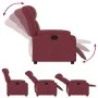 Red Fabric Recliner by , Armchairs - Ref: Foro24-373577, Price: 224,06 €, Discount: %