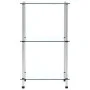 3-stufiges transparentes Regal aus gehärtetem Glas 40x40x67 cm von vidaXL, Bücherregale und Regale - Ref: Foro24-249504, Prei...