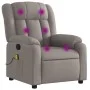 Sillón de masaje reclinable de tela gris taupé de , Sillones - Ref: Foro24-373594, Precio: 253,87 €, Descuento: %