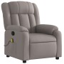 Sillón de masaje reclinable de tela gris taupé de , Sillones - Ref: Foro24-373594, Precio: 256,73 €