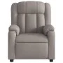 Sillón de masaje reclinable de tela gris taupé de , Sillones - Ref: Foro24-373594, Precio: 253,87 €, Descuento: %