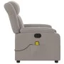 Sillón de masaje reclinable de tela gris taupé de , Sillones - Ref: Foro24-373594, Precio: 253,87 €, Descuento: %