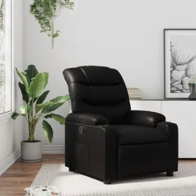 Black synthetic leather recliner by , Armchairs - Ref: Foro24-374133, Price: 239,51 €, Discount: %