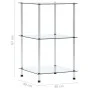 3-stufiges transparentes Regal aus gehärtetem Glas 40x40x67 cm von vidaXL, Bücherregale und Regale - Ref: Foro24-249504, Prei...