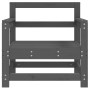 Gartensessel 2 Einheiten massives Kiefernholz grau von , Modulare Sofas für den Außenbereich - Ref: Foro24-825494, Preis: 122...