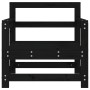Garden armchairs, 2 units, solid black pine wood by , Modular outdoor sofas - Ref: Foro24-825496, Price: 122,55 €, Discount: %