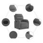Power-Liegestuhl aus dunkelgrauem Stoff von , Sessel - Ref: Foro24-3204957, Preis: 254,45 €, Rabatt: %
