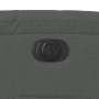 Sillón reclinable eléctrico de tela gris oscuro