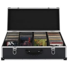 Case for 80 CDs aluminum and black ABS by vidaXL, CD/DVD organizers and boxes - Ref: Foro24-91855, Price: 59,83 €, Discount: %