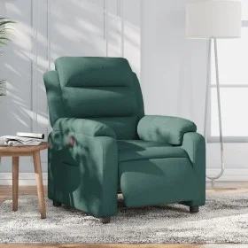 Sillón reclinable eléctrico tela verde oscuro de , Sillones - Ref: Foro24-3204962, Precio: 288,72 €, Descuento: %