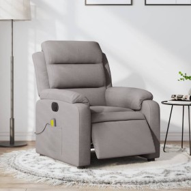 Reclining electric massage armchair in gray taupe fabric by , Armchairs - Ref: Foro24-3204976, Price: 300,08 €, Discount: %