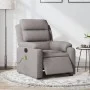 Sillón reclinable de masaje eléctrico tela gris taupe de , Sillones - Ref: Foro24-3204976, Precio: 306,34 €, Descuento: %