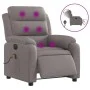 Sillón reclinable de masaje eléctrico tela gris taupe de , Sillones - Ref: Foro24-3204976, Precio: 306,34 €, Descuento: %