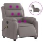 Sillón reclinable de masaje eléctrico tela gris taupe de , Sillones - Ref: Foro24-3204976, Precio: 299,97 €, Descuento: %