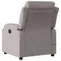 Sillón reclinable de masaje eléctrico tela gris taupe de , Sillones - Ref: Foro24-3204976, Precio: 306,34 €, Descuento: %