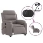 Sillón reclinable de masaje eléctrico tela gris taupe de , Sillones - Ref: Foro24-3204976, Precio: 306,34 €, Descuento: %