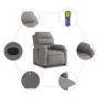 Sillón reclinable de masaje eléctrico tela gris taupe de , Sillones - Ref: Foro24-3204976, Precio: 306,34 €, Descuento: %