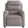 Sillón reclinable de masaje eléctrico tela gris taupe de , Sillones - Ref: Foro24-3204976, Precio: 306,34 €, Descuento: %