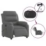 Sillón reclinable de masaje eléctrico tela gris oscuro de , Sillones - Ref: Foro24-3204969, Precio: 302,84 €, Descuento: %