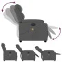 Sillón reclinable de masaje eléctrico tela gris oscuro de , Sillones - Ref: Foro24-3204969, Precio: 302,84 €, Descuento: %