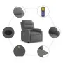 Sillón reclinable de masaje eléctrico tela gris oscuro de , Sillones - Ref: Foro24-3204969, Precio: 302,84 €, Descuento: %