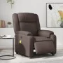 Sillón de masaje reclinable eléctrico cuero sintético marrón de , Sillones - Ref: Foro24-3205145, Precio: 286,46 €, Descuento: %