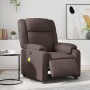 Sillón de masaje reclinable eléctrico cuero sintético marrón de , Sillones - Ref: Foro24-3205145, Precio: 280,84 €, Descuento: %