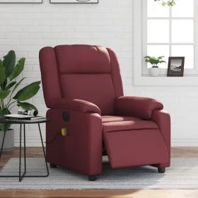 Elektrischer Liegemassagesessel Kunstleder rot rot von , Sessel - Ref: Foro24-3205147, Preis: 270,56 €, Rabatt: %