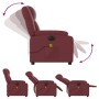 Reclining electric massage armchair in synthetic red wine leather. by , Armchairs - Ref: Foro24-3205147, Price: 266,97 €, Dis...