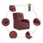 Reclining electric massage armchair in synthetic red wine leather. by , Armchairs - Ref: Foro24-3205147, Price: 270,53 €, Dis...