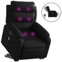 Sillón de masaje elevable eléctrico cuero sintético negro de , Sillones - Ref: Foro24-3205063, Precio: 415,43 €, Descuento: %