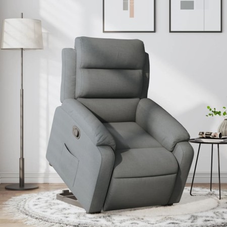 Sillón reclinable elevable de tela gris oscuro de , Sillones - Ref: Foro24-3204981, Precio: 264,65 €, Descuento: %