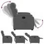 Sillón reclinable elevable de tela gris oscuro de , Sillones - Ref: Foro24-3204981, Precio: 287,15 €, Descuento: %