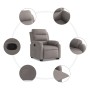 Hebbarer Liegesessel aus taupegrauem Stoff von , Sessel - Ref: Foro24-3204988, Preis: 266,02 €, Rabatt: %