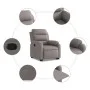 Liftable recliner taupe gray fabric by , Armchairs - Ref: Foro24-3204988, Price: 321,80 €, Discount: %
