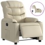 Cream synthetic leather electric recliner. by , Armchairs - Ref: Foro24-3206586, Price: 260,33 €, Discount: %