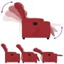 Sillón reclinable eléctrico de cuero sintético rojo de , Sillones - Ref: Foro24-3206590, Precio: 277,14 €, Descuento: %