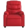 Sillón reclinable eléctrico de cuero sintético rojo de , Sillones - Ref: Foro24-3206590, Precio: 277,14 €, Descuento: %