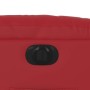 Sillón reclinable eléctrico de cuero sintético rojo